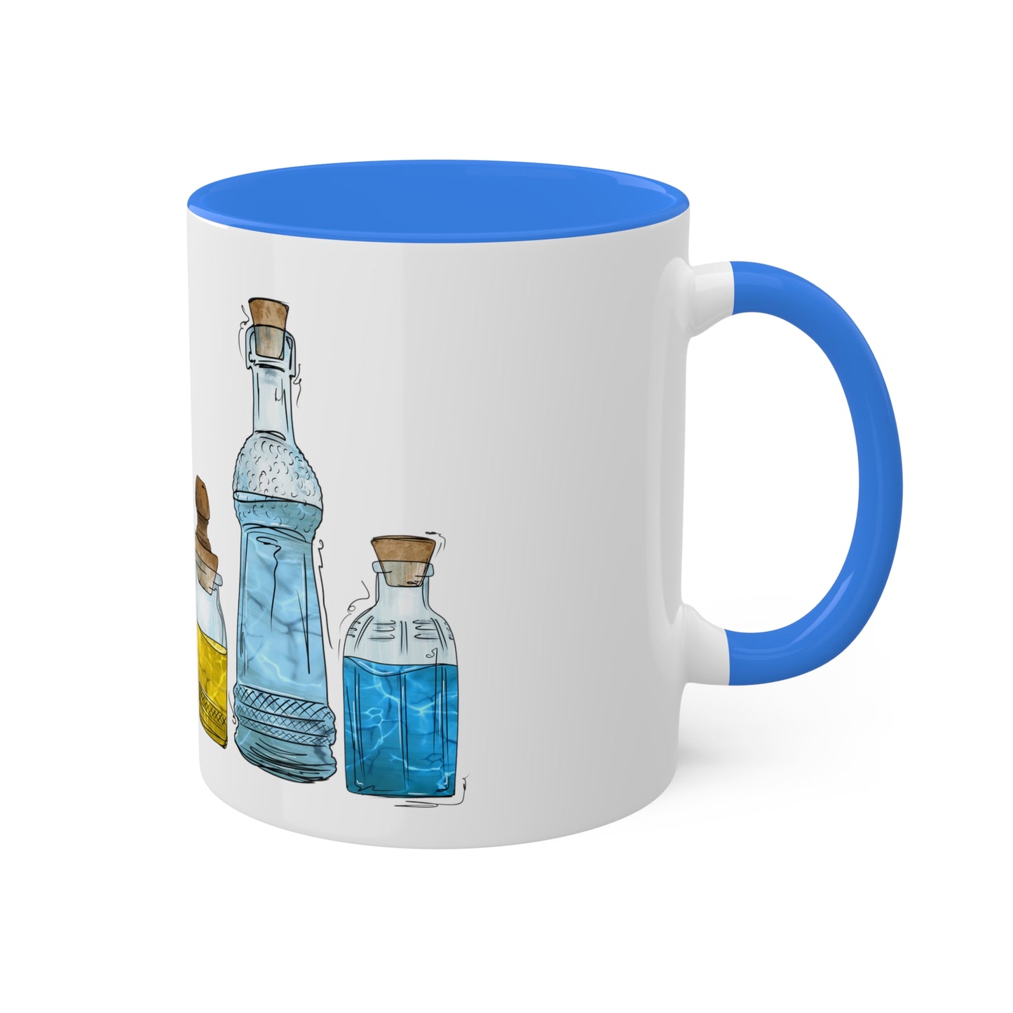 Panromantic Pride Flag Potion Bottles - Mug