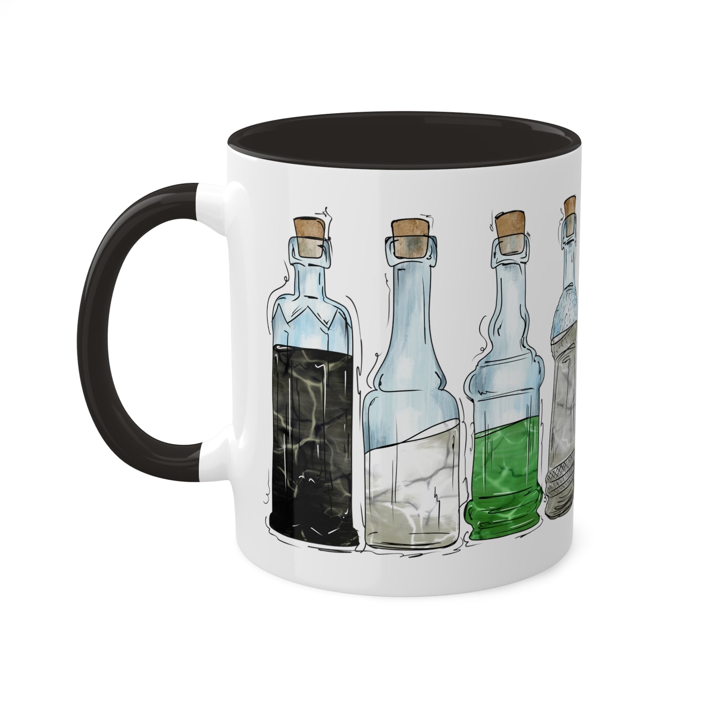 Demiromantic Pride Flag Potion Bottles - Mug