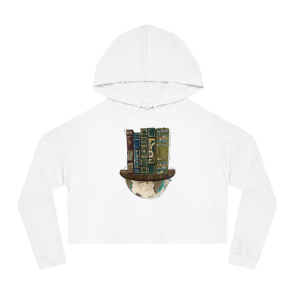 Globe and Vintage Books - Women’s Cropped Hoodie