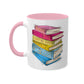 Panromantic Pride Flag Old Books - Mug