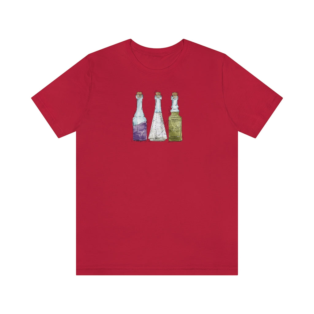 Genderqueer Pride Potion Bottles - Unisex T-Shirt