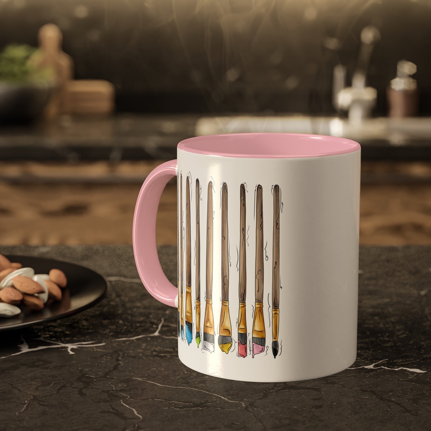 Queer Pride Flag Paint Brushes - Mug