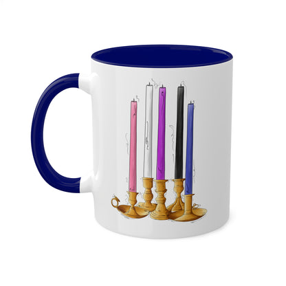 Genderfluid Pride Flag Candlesticks - Mug