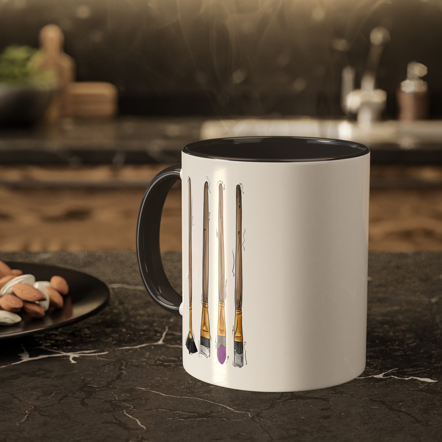 Demisexual Pride Flag Paint Brushes - Mug