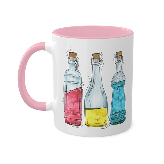 Pansexual Pride Flag Potion Bottles - Mug