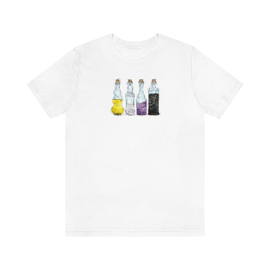 Nonbinary Pride Potion Bottles - Unisex T-Shirt
