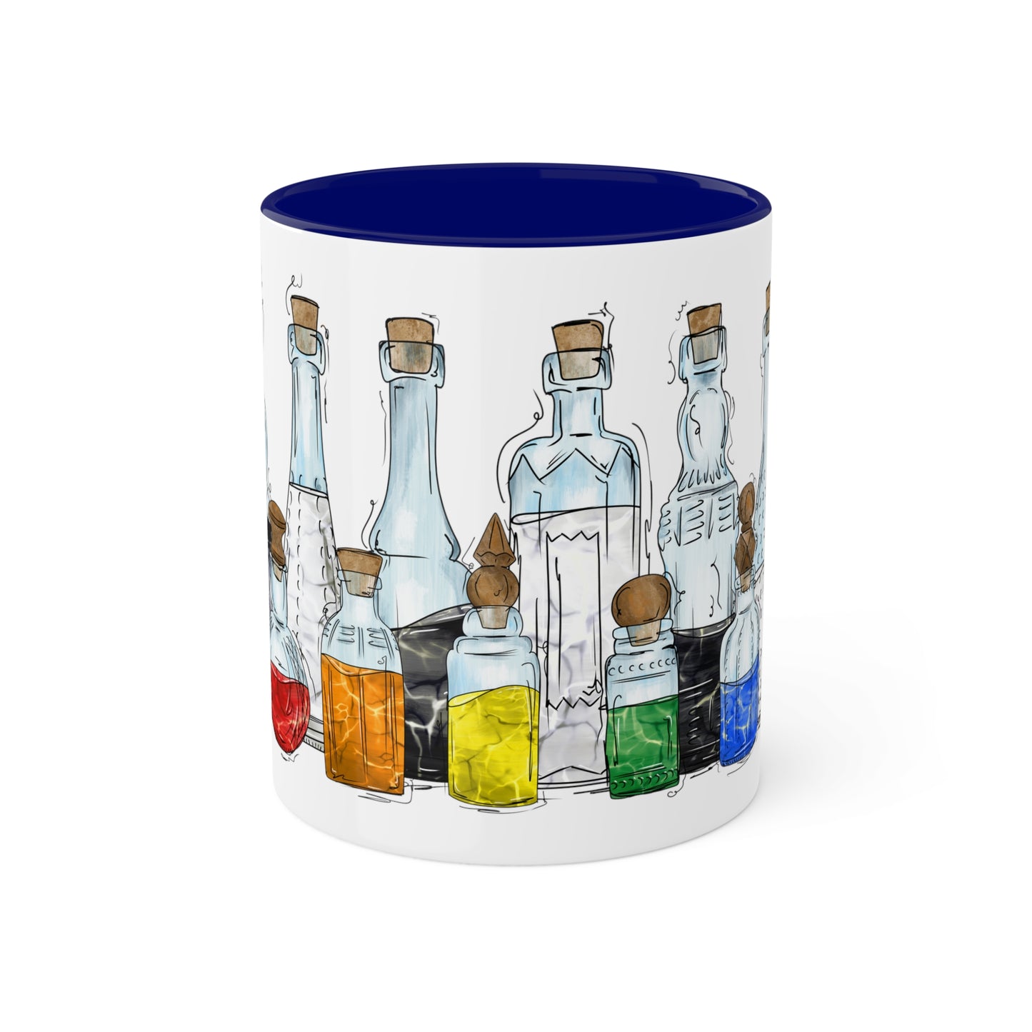 Straight Ally Pride Flag Potion Bottles - Mug