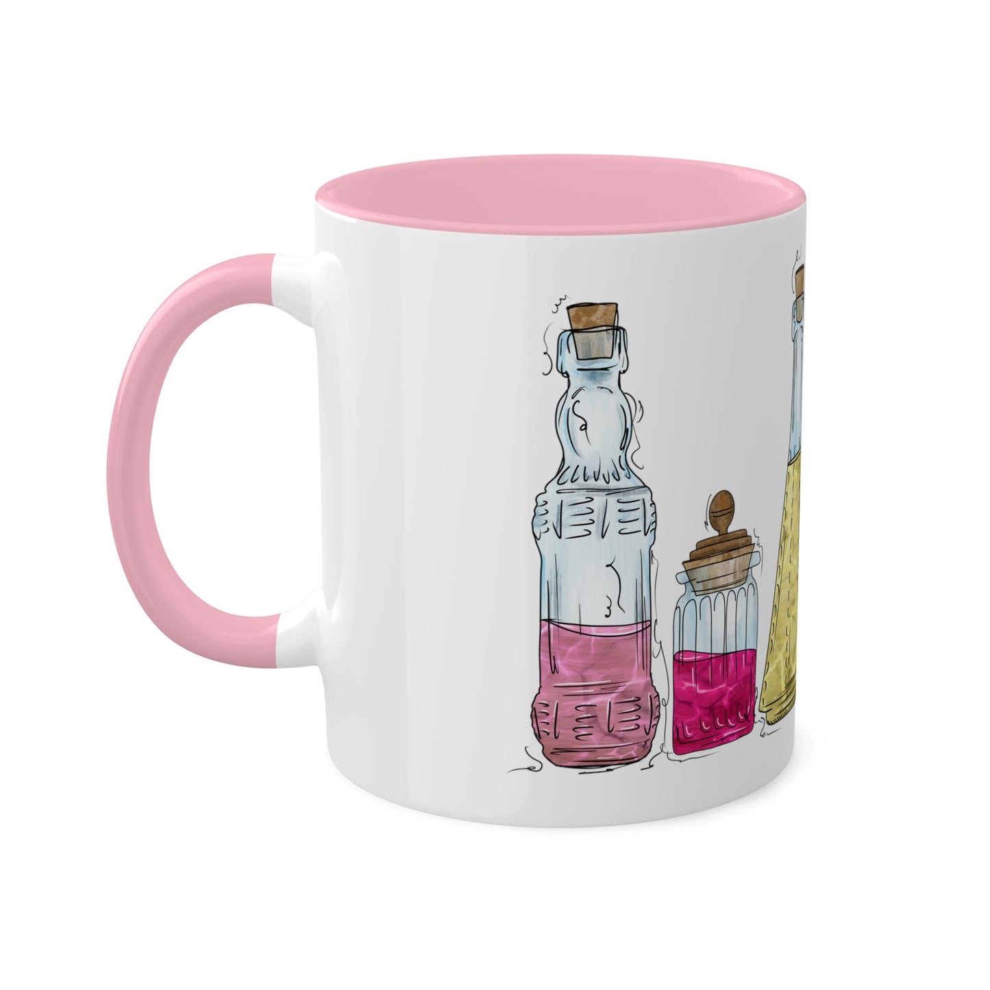 Panromantic Pride Flag Potion Bottles - Mug