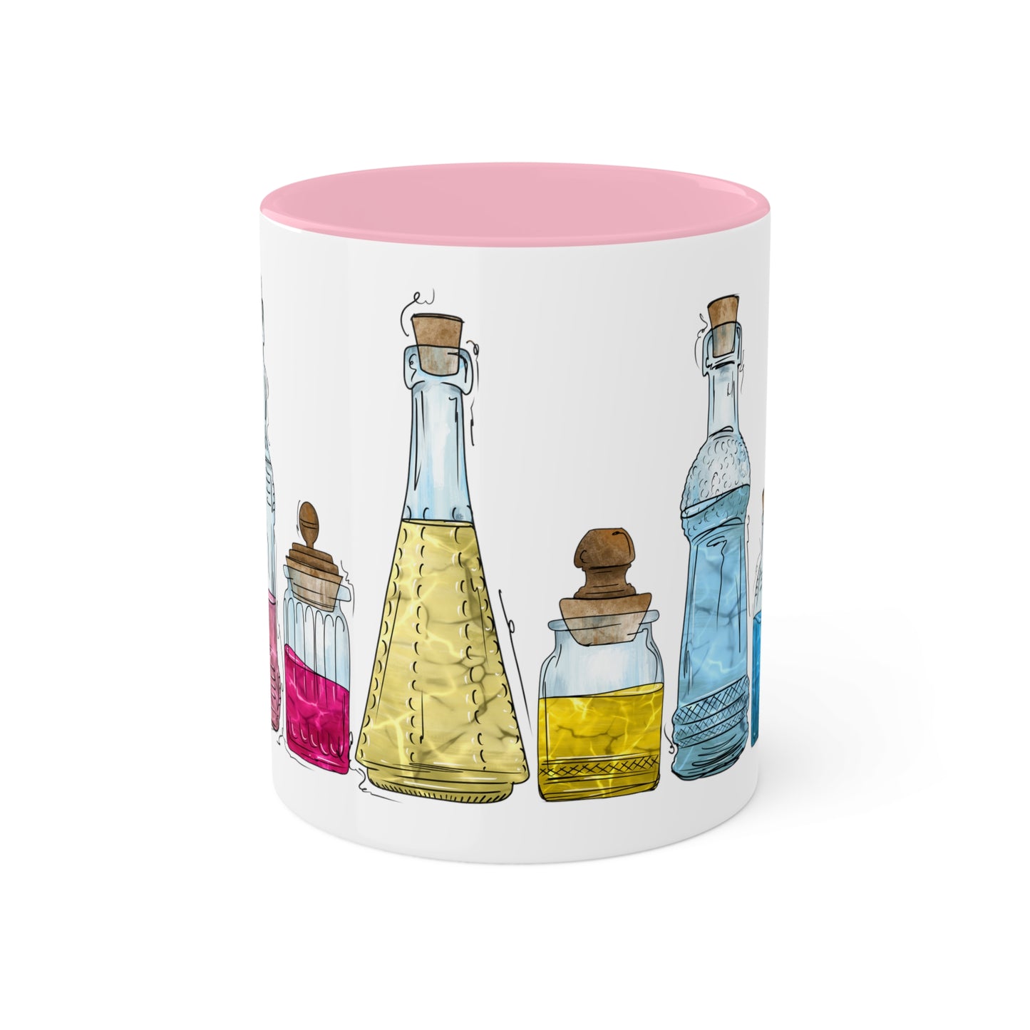 Panromantic Pride Flag Potion Bottles - Mug