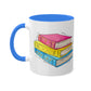 Pansexual Pride Flag Old Books - Mug