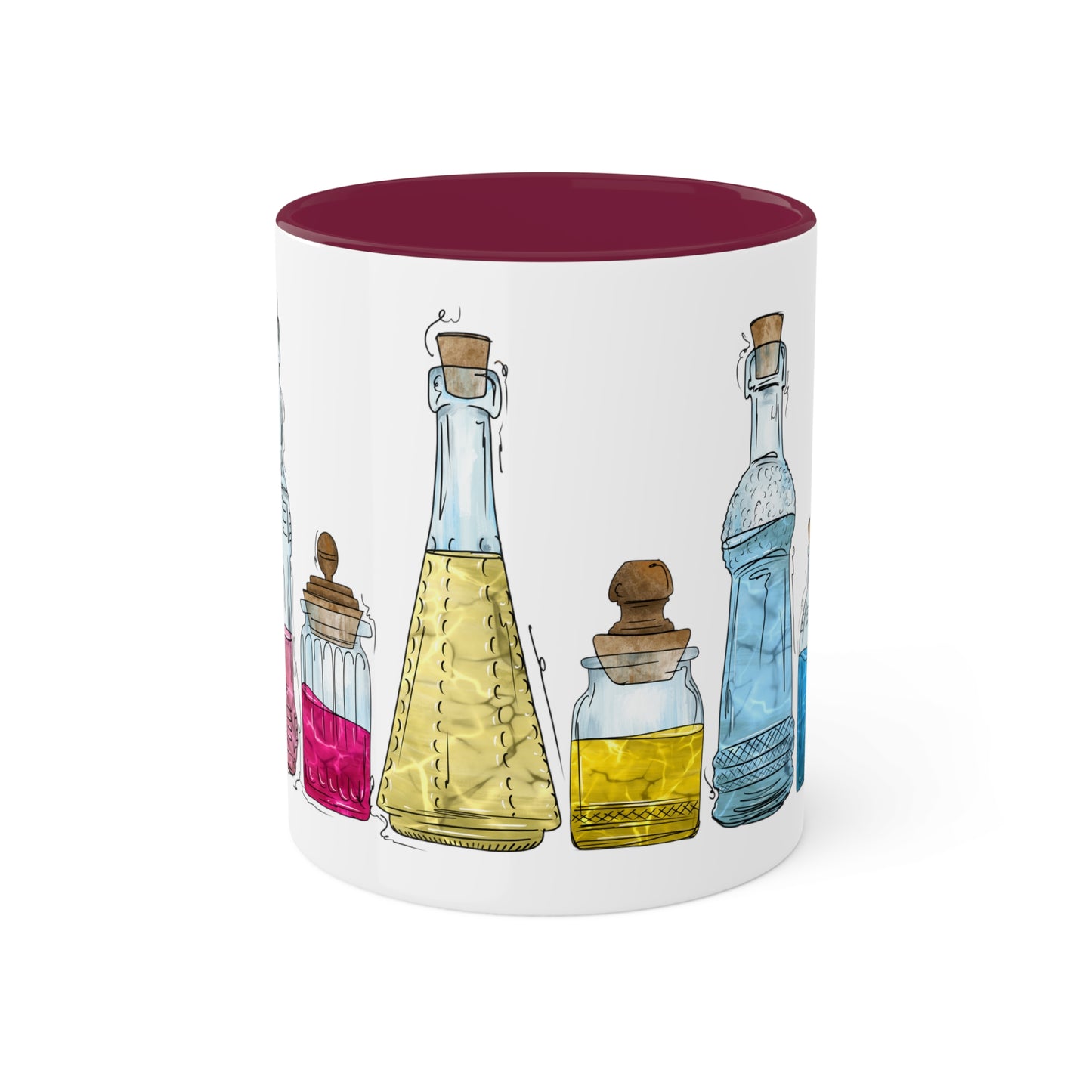 Panromantic Pride Flag Potion Bottles - Mug