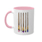 Genderfluid Pride Flag Paint Brushes - Mug