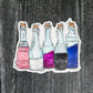 Genderfluid Pride Potion Bottles - Sticker