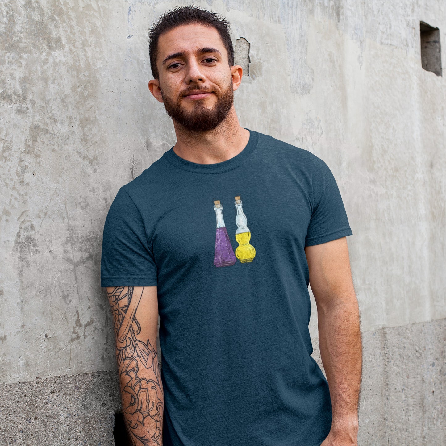Intersex Pride Potion Bottles - Men's T-Shirt