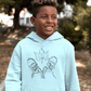 Fall Leaf and Boots Sketch - Kids Unisex Hoodie