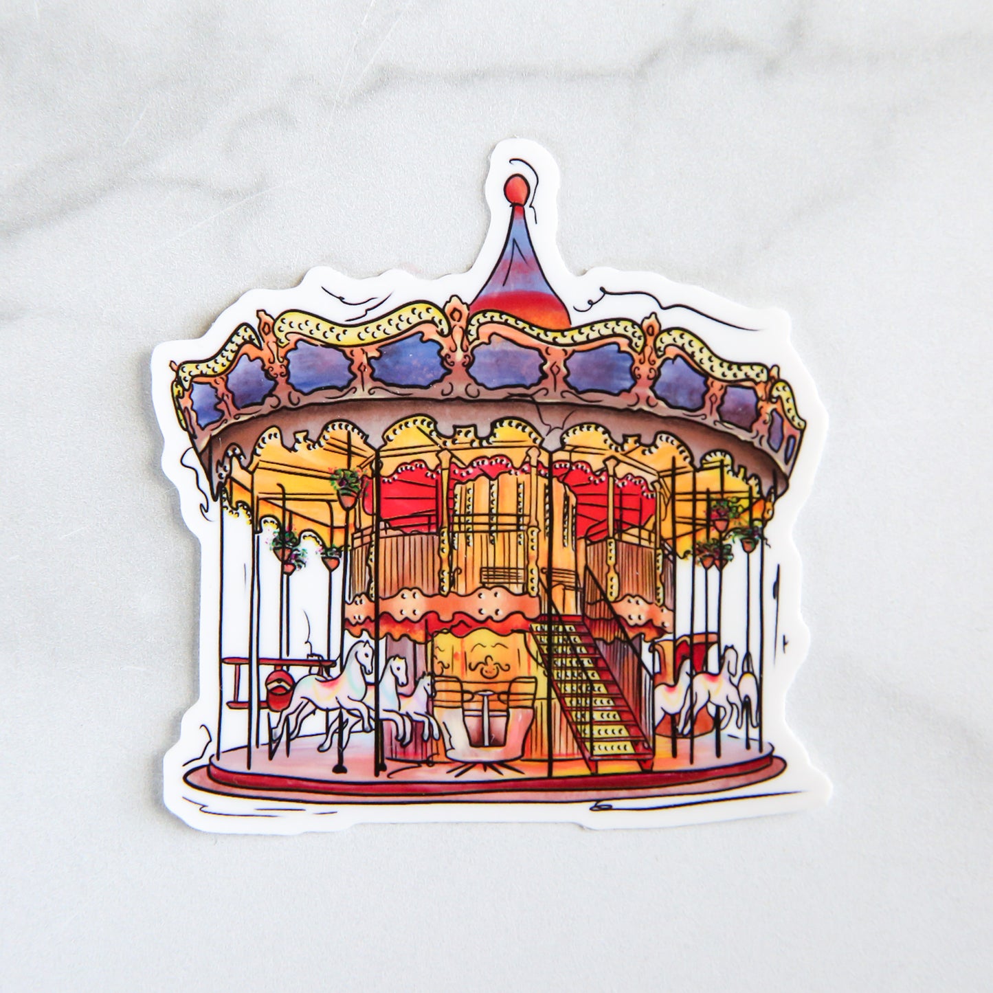 Paris Carousel - Sticker