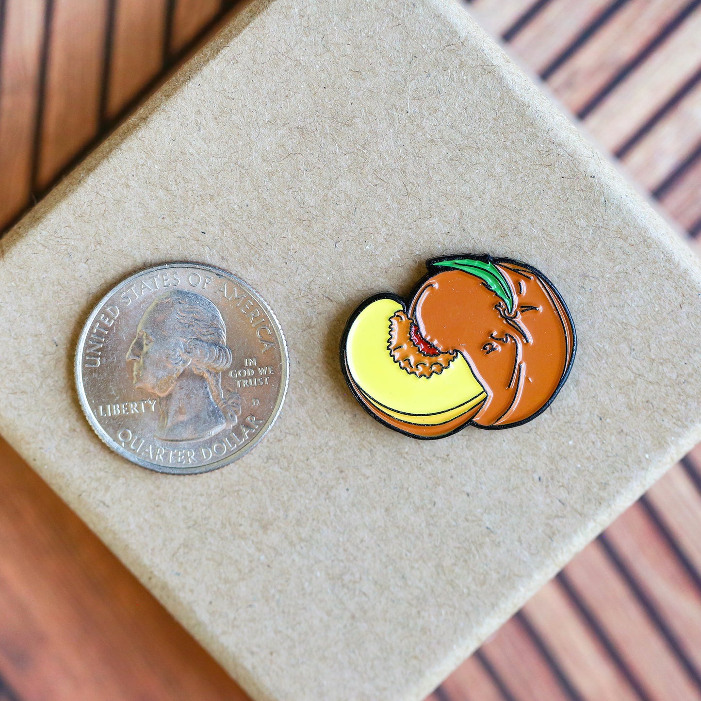 Peach - Enamel Pin