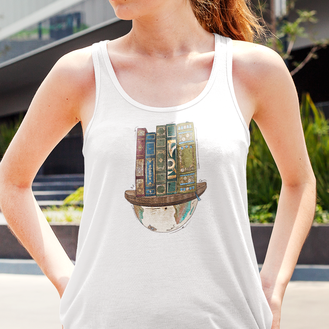 Globe and Vintage Books - Womens Tank Top