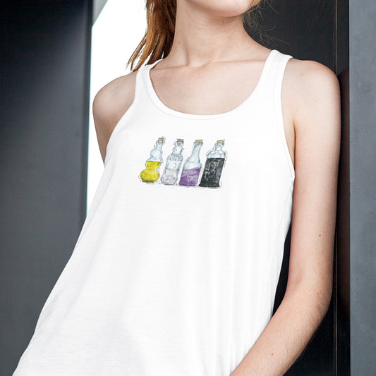 Nonbinary Pride Potion Bottles - Womens Tank Top