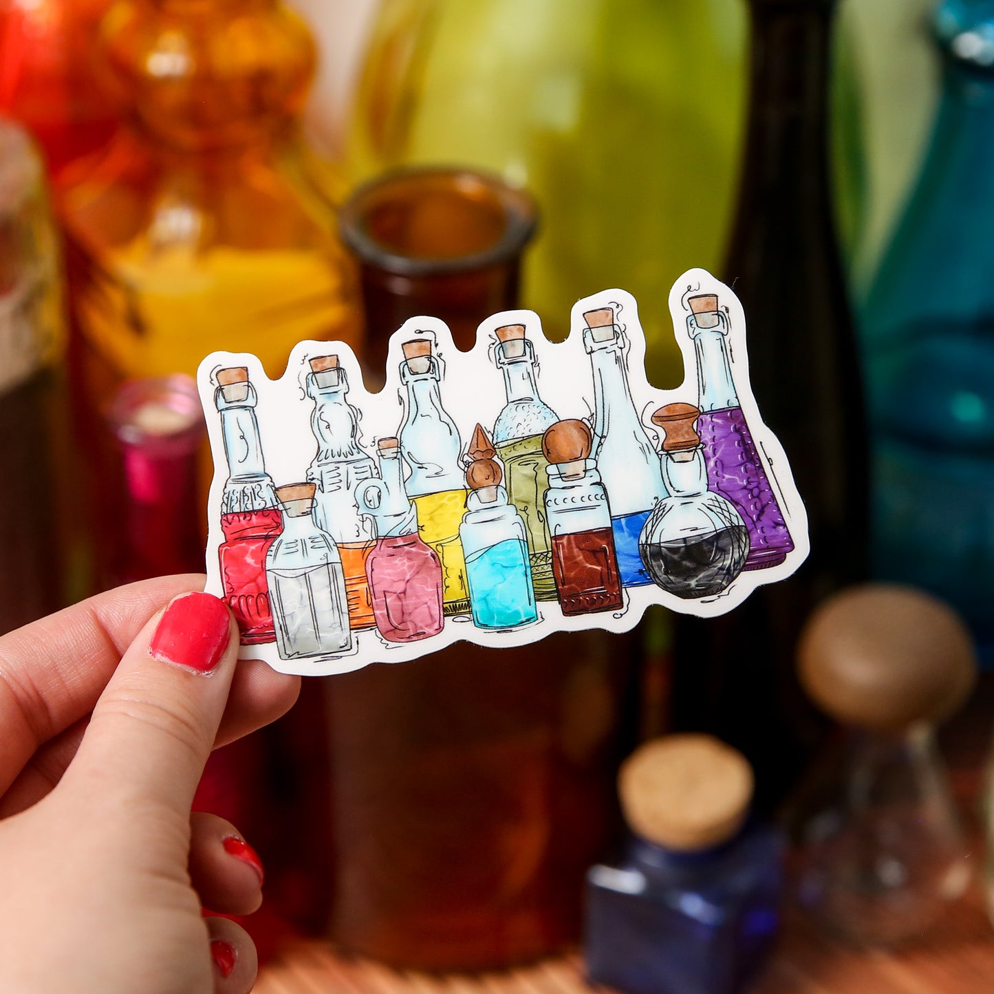 Progress Pride Potion Bottles - Sticker