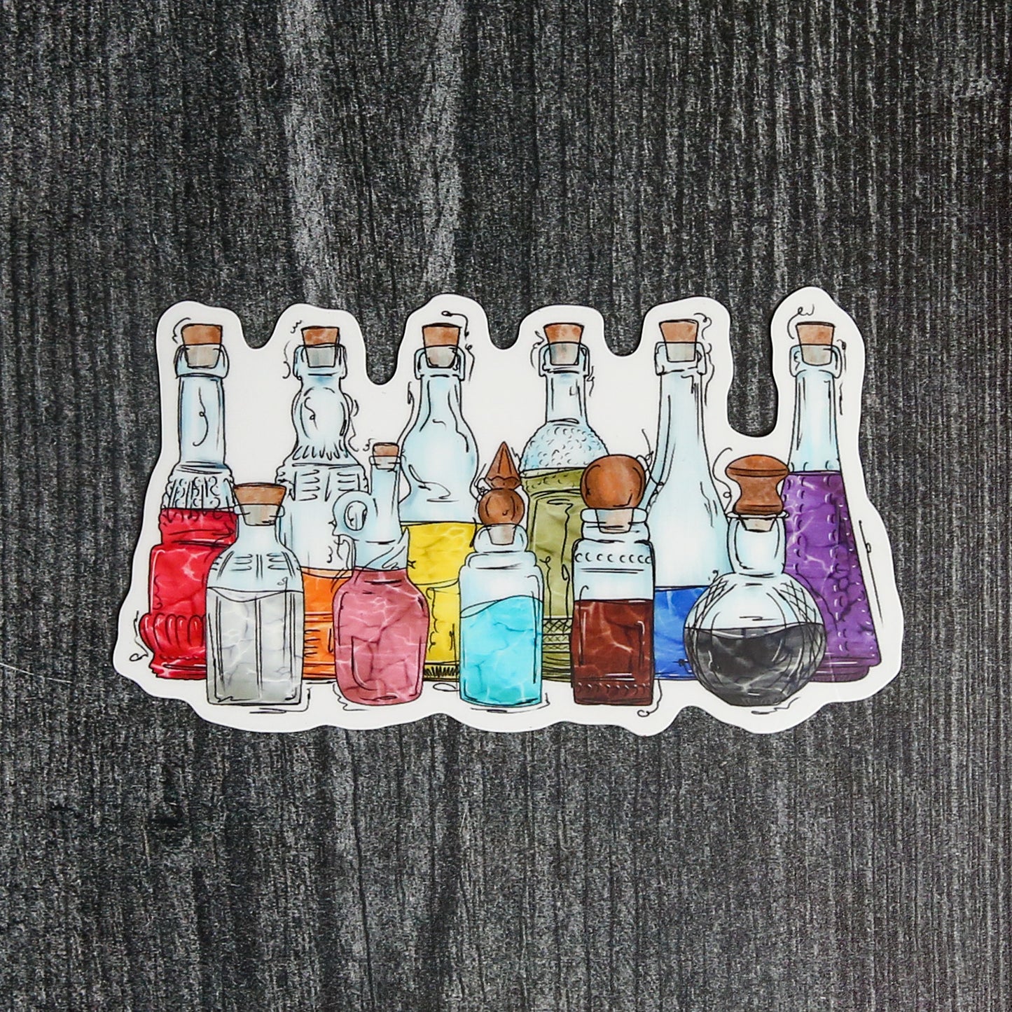 Progress Pride Potion Bottles - Sticker