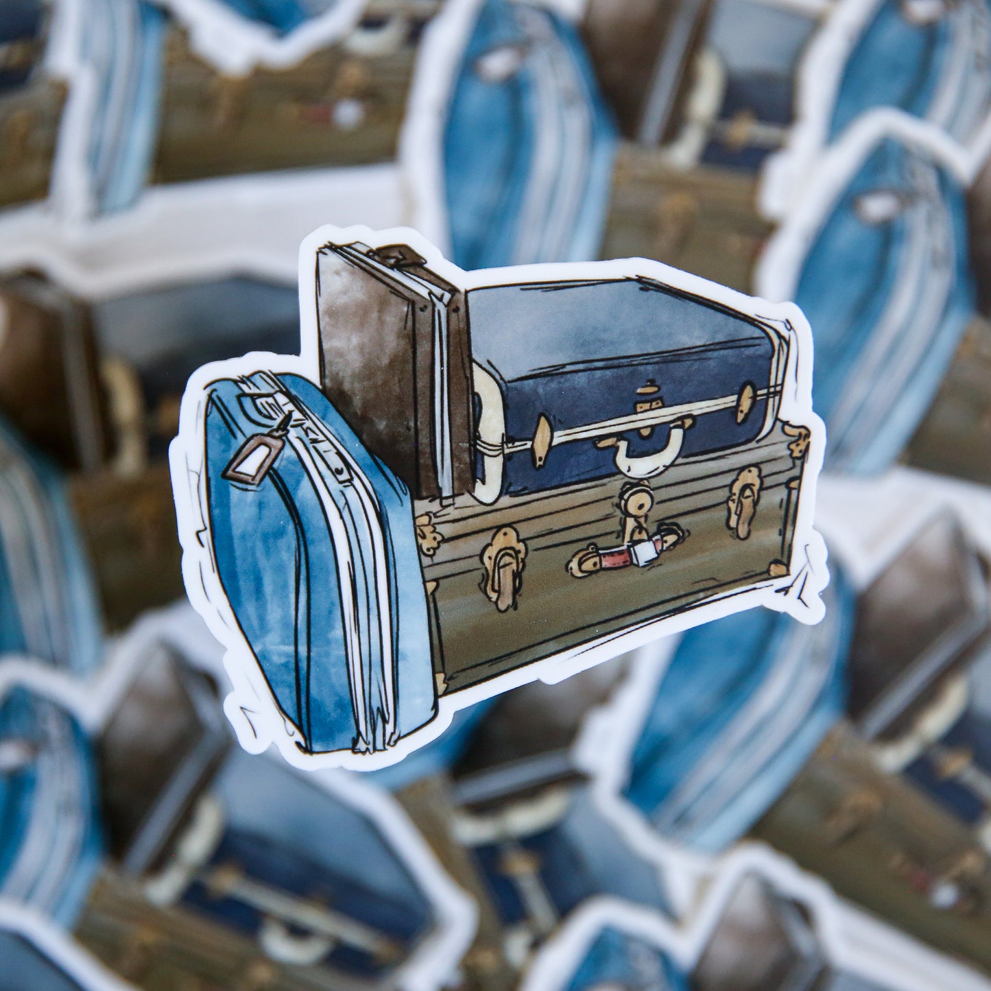 Vintage Suitcases - Sticker