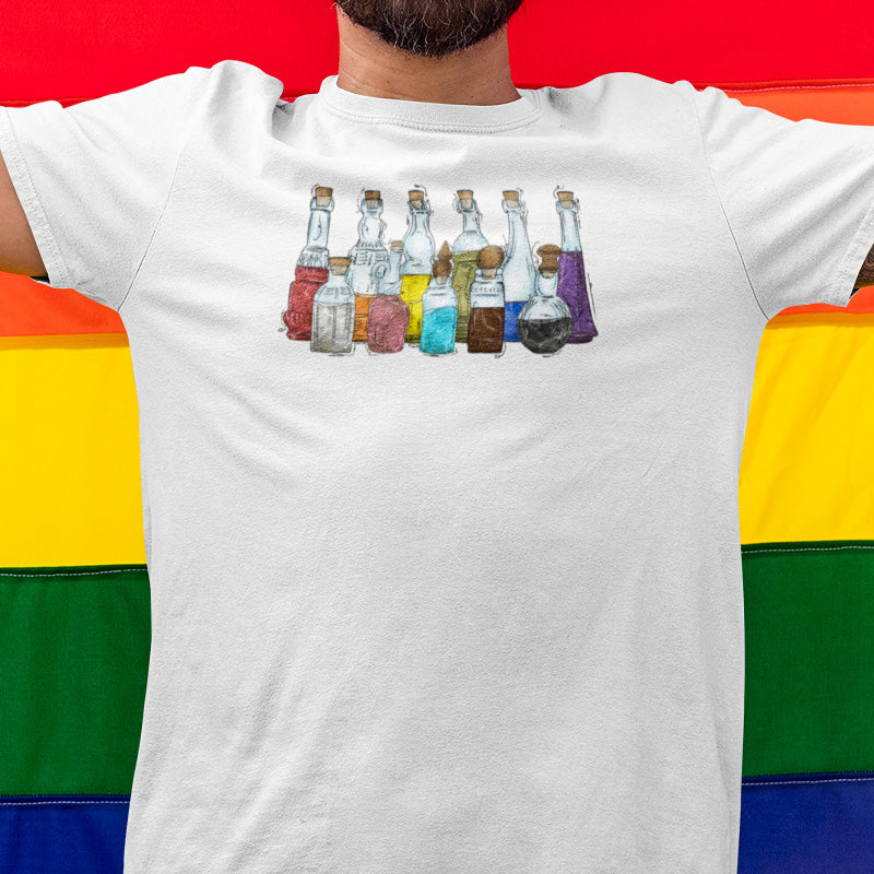 Progress Pride Potion Bottles - Men's T-Shirt