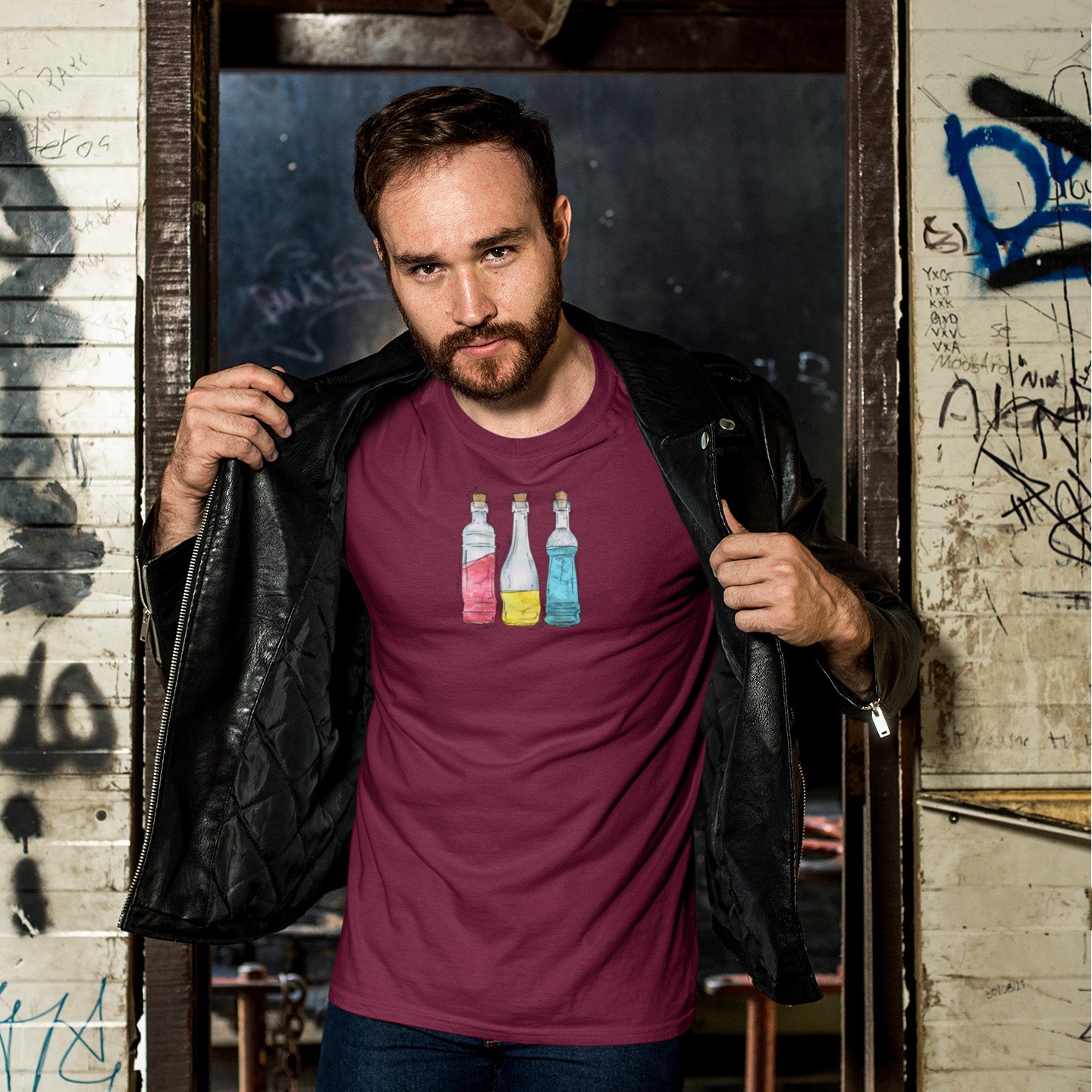 Pansexual Pride Potion Bottles - Men's T-Shirt