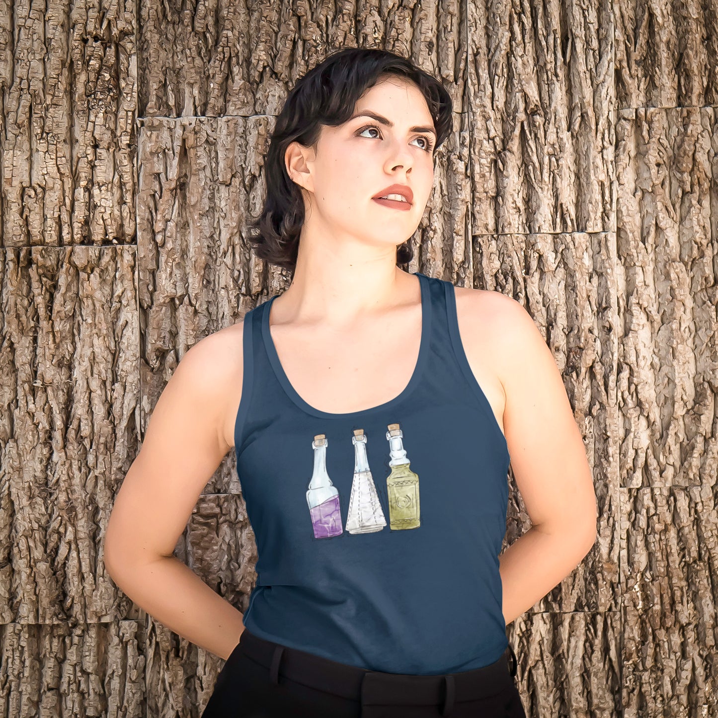 Genderqueer Pride Potion Bottles - Womens Tank Top